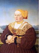 Portrait of Anne von Glauburg, born Knoblauch, Conrad Faber von Kreuznach